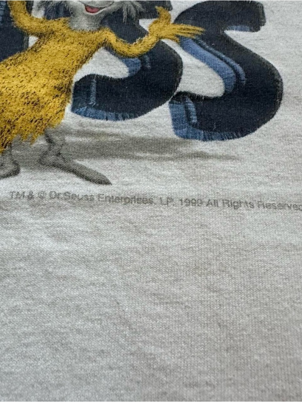 Vintage 1990s Dr. Seuss Graphic White Short Sleeve Tee L - Picture 3 of 6